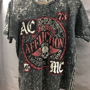 Mens Affliction Large T shirt